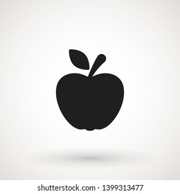 Apple fruit icon. Organic nutrition healthy food. Hand draw illustration. Apple Isolated on white background. - Vector