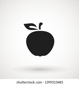 Apple fruit icon. Organic nutrition healthy food. Hand draw illustration. Apple Isolated on white background. - Vector