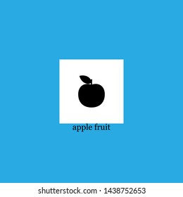 apple fruit icon sign signifier vector