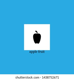 apple fruit icon sign signifier vector
