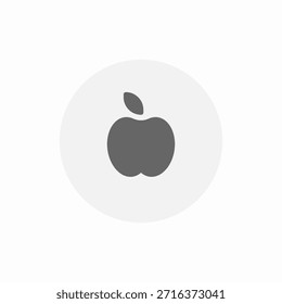 apple fruit icon sign vector