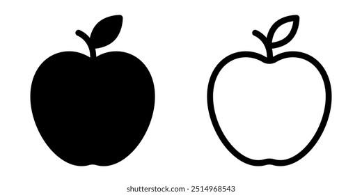 Apple fruit icon simple design