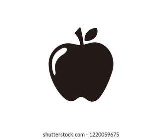 Apple fruit icon symbol vector