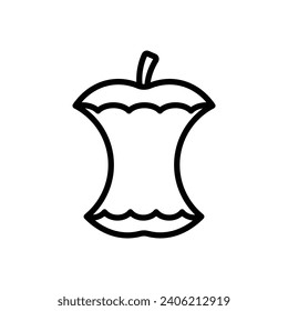 apple fruit icon vector design template simple and clean