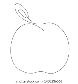 Apple fruit icon vector illustration