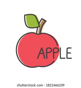 apple fruit icon- vector illustration