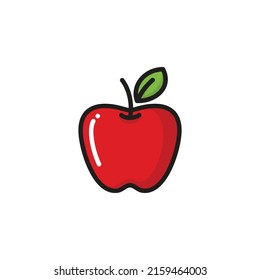 Apple fruit icon vector illustration
