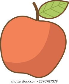 Apple Fruit Icon Vektorgrafik