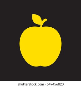 apple, fruit, icon, vector illustration eps10