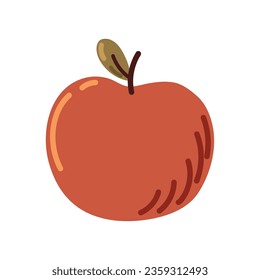 apple fruit icon vector isolated