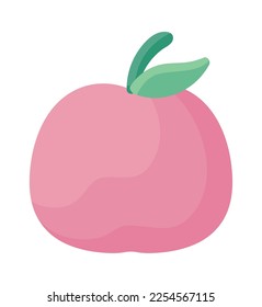 apple fruit icon white background