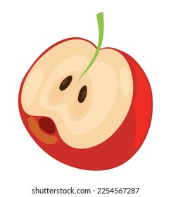 apple fruit icon white background