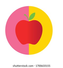 apple fruit illustration vector file.