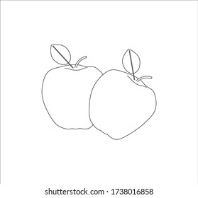 apple fruit. illustration for web and mobile design.