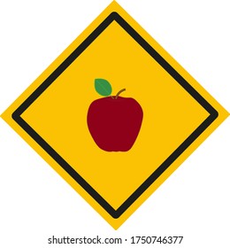 fruta de manzana. ilustración para diseño web y móvil.