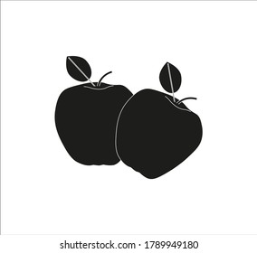 fruta de manzana. ilustración para diseño web y móvil.