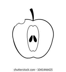 Apple fruit isolated