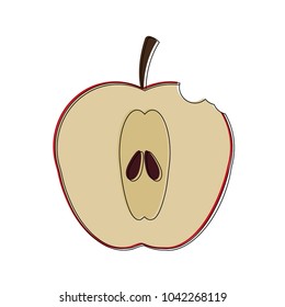 Apple fruit isolated