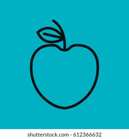 apple fruit isolated icon