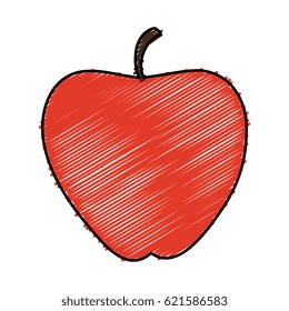 apple fruit isolated icon