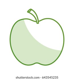 apple fruit isolated icon