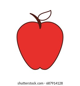 apple fruit isolated icon