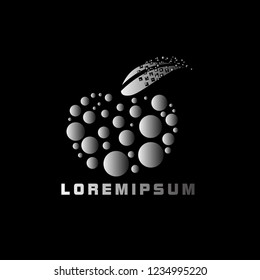 apple fruit logo with deep philosophy for technology startup company. apple fruit logo design has mean elegant, infinity and luxury for company sign