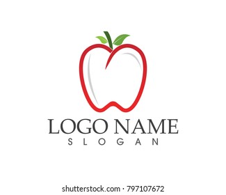 Apple fruit logo design