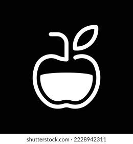 Vector de diseño del logotipo de Apple Fruit. Vector de plantilla de logotipo de frutas