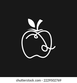Apple Fruit Logo Design Concept Vector. Fruit Logo Template Vector