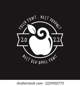 Apple Fruit Logo Design Concept Vector. Fruit Logo Template Vector