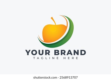 Apple Fruit Logo Design Elements