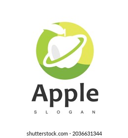 Apple Fruit Logo Design Template