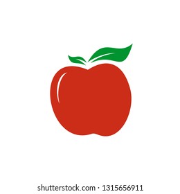 Apple fruit logo design vector template
