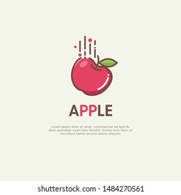 Apple Fruit Logo Icon Design Vector