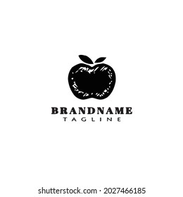 plantilla de diseño de iconos de logotipo de frutos de manzana ilustración vectorial moderna