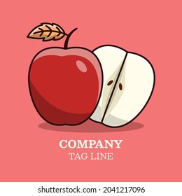 Apple Fruit Logo and Icon Design Template Vector, Emblem, Design Concept