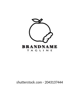 plantilla de diseño de iconos de logotipo de frutos de manzana ilustración vectorial moderna