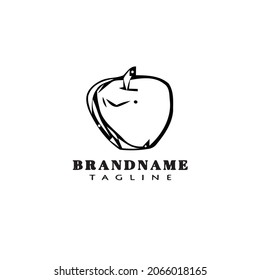 apple fruit logo icon design template modern vector illustration