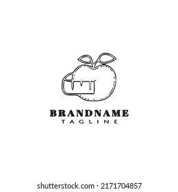 apple fruit logo icon design template modern vector illustration