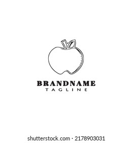 apple fruit logo icon design template modern vector illustration