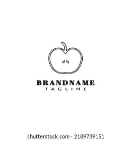 Design des Apfelobst-Logo-Designs moderne Vektorgrafik