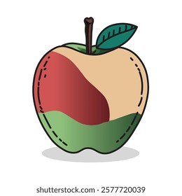 Apple Fruit Nature Doodle Art