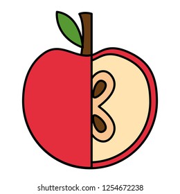 apple fruit on white background
