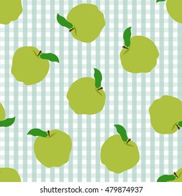  Apple fruit seamless pattern background