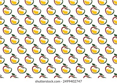 Apple fruit seamless patternbackground. Seamless pattern of apple fruit