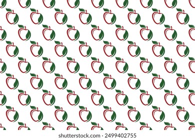 Apple fruit seamless patternbackground. Seamless pattern of apple fruit