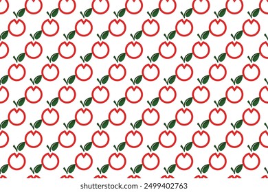 Apple fruit seamless patternbackground. Seamless pattern of apple fruit