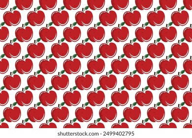 Apple fruit seamless patternbackground. Seamless pattern of apple fruit