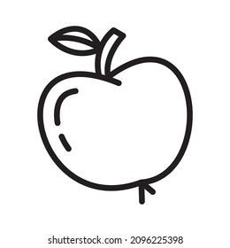fruta de manzana, diseño simple de iconos, mejor utilizado para banner, flayer o aplicación web. Curso editable con formato de archivo EPS 10